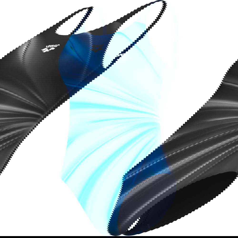 Arena - Glow U Back Bustier Badeanzug Damen navy