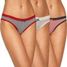 PEPE JEANS LONDON Damen Bikinihose 3er Pack Slip Baumwolle Höschen Unterwäsche