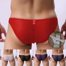 Robuster Fabic Unterwäsche weinrot Netz für bikini M~XL Nylon durchsichtig