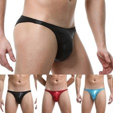 Hochwertig Täglich Zuhause Herren Slip Wetlook Clubwear Sexy Unterhose