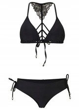 2-tlg Triangel Bikini Gr. 40 (80) B Schwarz Damen Schwimmanzug Zweiteiler Neu*