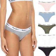 Pepe Jeans Damen Bikini Slip Weiche Baumwolle Damen Höschen 1X Stretch...