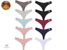 10er Damen Baumwoll Strings Set Tanga Unterhosen Frauen Weich Unterwäsche