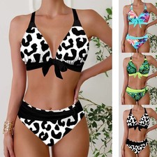 Damen Ethno Retro für bikini Badeanzug separate Träger Bademode für Strand und