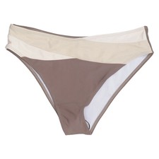 Shein, Bikiniunterteil, Größe: M, Beige/Braun, Elasthan/Polyamid, Einfarbig #SxX