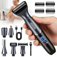 6-in-1 Damen Rasierer Elektrisch Gesicht Bikini Trimmer Nass Trocken Körper