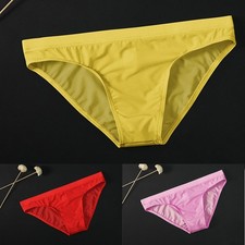Atmungsaktives und sexy Eisseide durchscheinendes Bikini-Höschen für Männer n