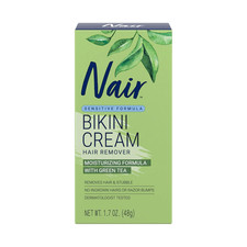 Enthaarungscreme Creme zur Entfernung von Haaren Bikinizone Grüner Tee NAIR 48 g