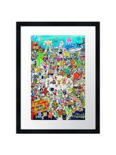 Bikinihose gerahmtes Wandbild Poster Druck Bild