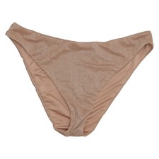 Calzedonia, Bikiniunterteil, Größe: M, Braun, Elasthan/Metallfaser/Polyamid #T7e