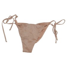 Calzedonia, Bikiniunterteil, Größe: L, Braun, Elasthan/Metallfaser/Polyamid #HE7