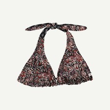 FatFace Damen Bikini Oberteil schwarz Paisley