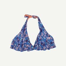 FatFace Damen Bikini Oberteil Navy Blumenmuster