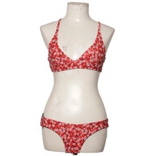 Zaful, Bikini, Größe: M, Elasthan/Polyester, Rot/Weiß, Blumen #u7f