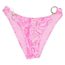 Censored, Bikiniunterteil, Größe: 36, Pink/Gold, Elasthan/Polyamid #Ed4