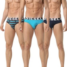 DIESEL UMBER ANDER Herren Bikini Slips Schwimm Boxershorts Baumwolle 3er...
