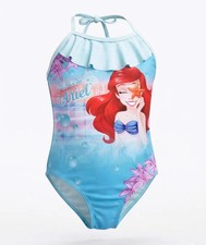 ARIELLE 122 128 BADEANZUG DISNEY MEERJUNGFRAU SCHWIMMANZUG EINTEILER NEU