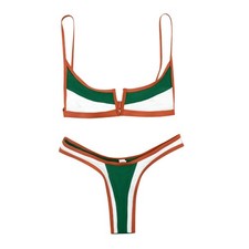 Damen Bikini Set Neckholder Zweiteiliger Badeanzug Für Strand Schwimmbad Party