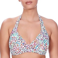 Freya Damen Party Tier Bügel gebändert Neckholder Bikini Oberteil, 28D, Multi