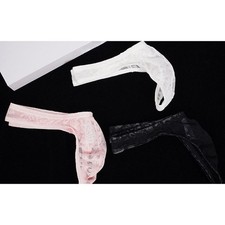Herren Spitze für bikini Slip mit Ausbuchtung Beutel Netz für tanga Low Waist