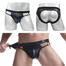 PU Slip Unterwäsche Jockstrap für bikini Bequem Männer Herren NASSER für blick
