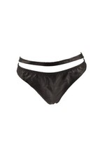 AGENT PROVOCATEUR Damen Bikinihose Kunstleder schwarz Größe AP 4