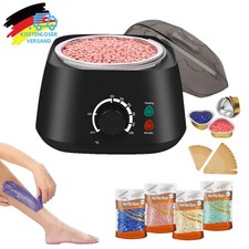 Salon Wachsgerät Set Wachswärmer Wachs Erhitzer+Wachs Bohnen Haarentfernung Wax`