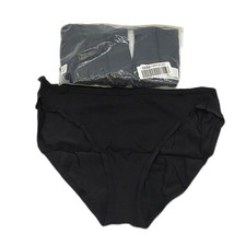 Amazon Essentials Baumwoll Stretch High Cut Bikini Panty Unterwäsche Schwarz 40