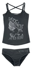 Wednesday Bikini-Set Damen Darkness... My Old Friend schwarz