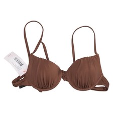 Nelly, Bikinioberteil, Größe: 70B, model: perfect push bikini bra, Braun #mUr