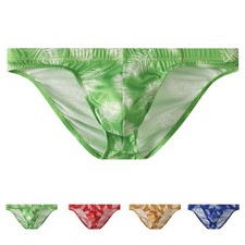 Herren Soft Stretch Bedruckt Slips Niedrig Leibhöhe Unterwäsche mit Anatomic B