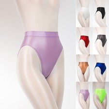 Höschen Leggings Unterwäsche Wetlook Shorts for bikini Glänzend Hohe Elastizität