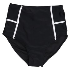 Cooclo, Bikiniunterteil, Größe: XL, Schwarz/Weiß, Elasthan/Polyamid #p9Z