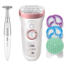 Braun Silk-Epil 9 9-977 4-in-1 Epilierer Gift Set Weiß Rosegold
