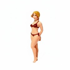 7 Stück handbemalte Miniaturfrau detailreich bikini-frau detailliert für sammler