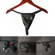 Herren Kunstleder für tanga Unterwäsche für bikini G-String Slip NEU Marke