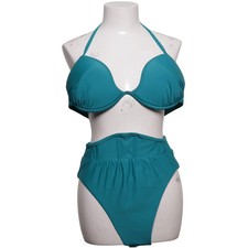 Andrea Iyamah, Bikini, Größe: XL, Elasthan/Polyamid, Blau, Einfarbig #1Vh