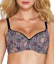 Freya Damen Zeta Bügel Herzausschnitt gepolstertes Bikini Oberteil, 30D, Multi