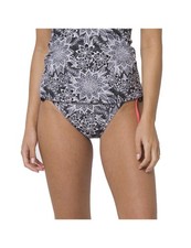 Animal Peonies Bikinihose in Schwarz